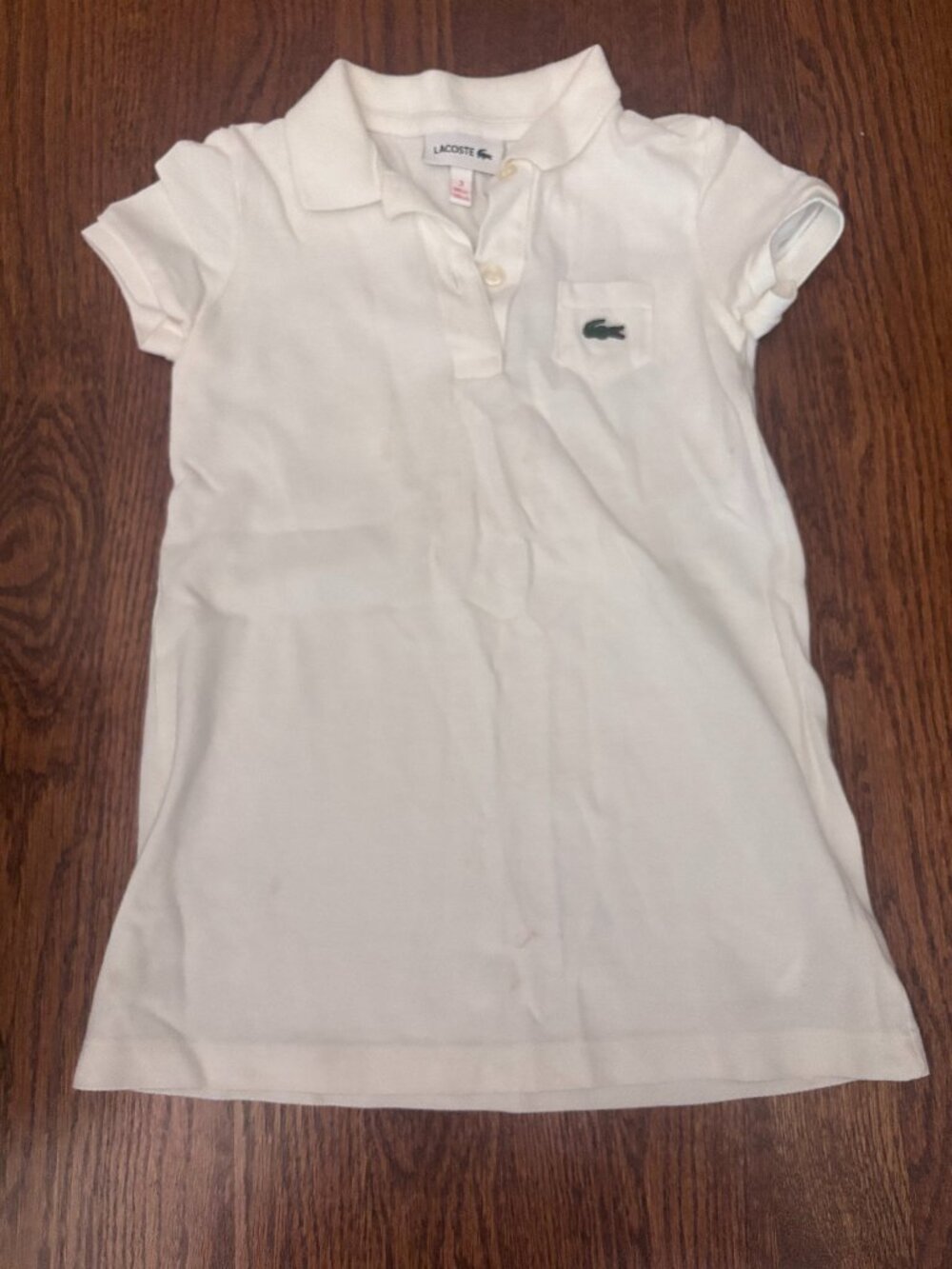 Girls 3T White Lacoste Dress